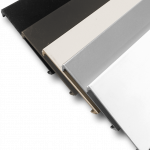 Snap Cover (snaps to underside of Top Rail) for Aluminum Square 5 color systems.