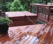 Lake Gaston NC IPE Post and Rail with Stainless Cable Railing and QuickNut End Hardware (4)