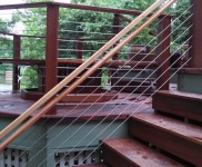 Lake Gaston NC IPE Post and Rail with Stainless Cable Railing and QuickNut End Hardware (5)
