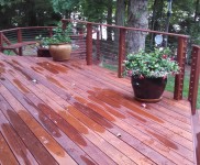 Lake Gaston NC IPE Post and Rail with Stainless Cable Railing and QuickNut End Hardware (6)