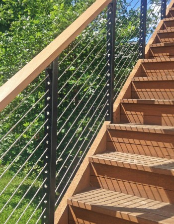 Railing for Solar Panel Structure in Minneapolis, MN